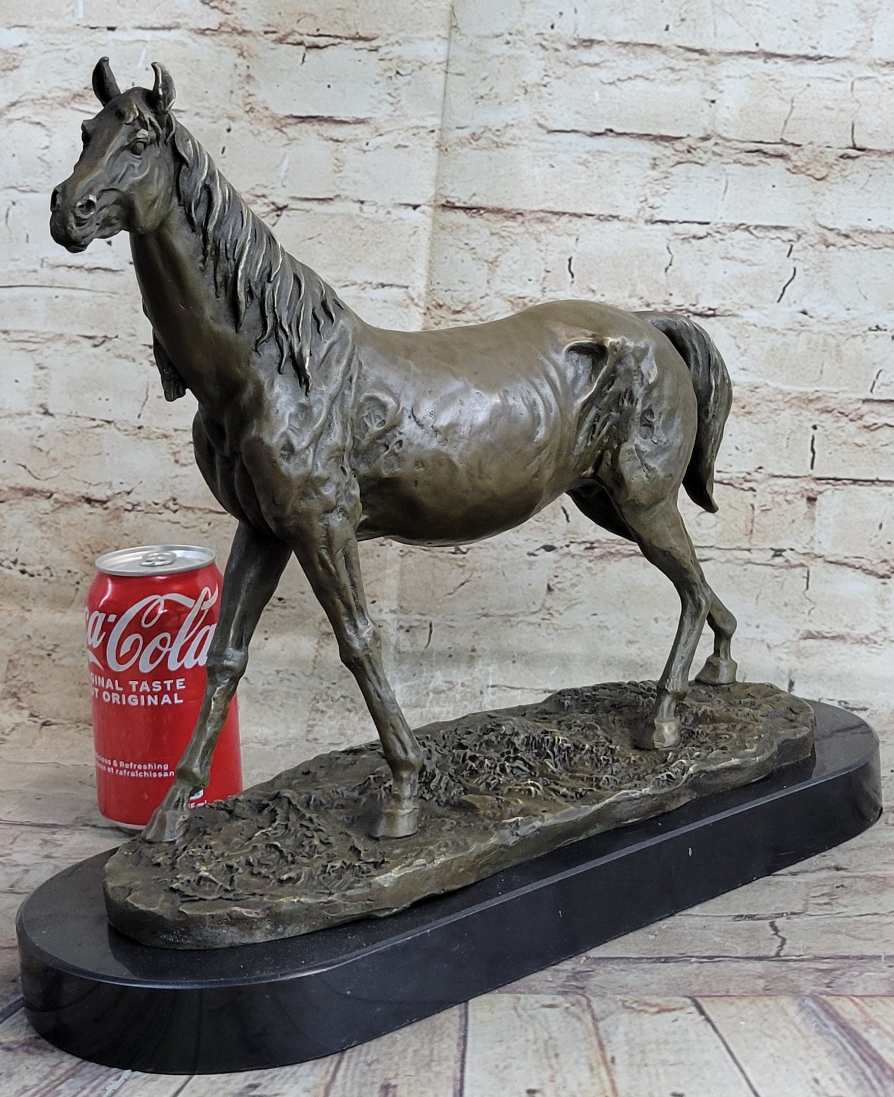 Abstract Modern Art Stallion Racing Horse Trophy Bronze by Mene