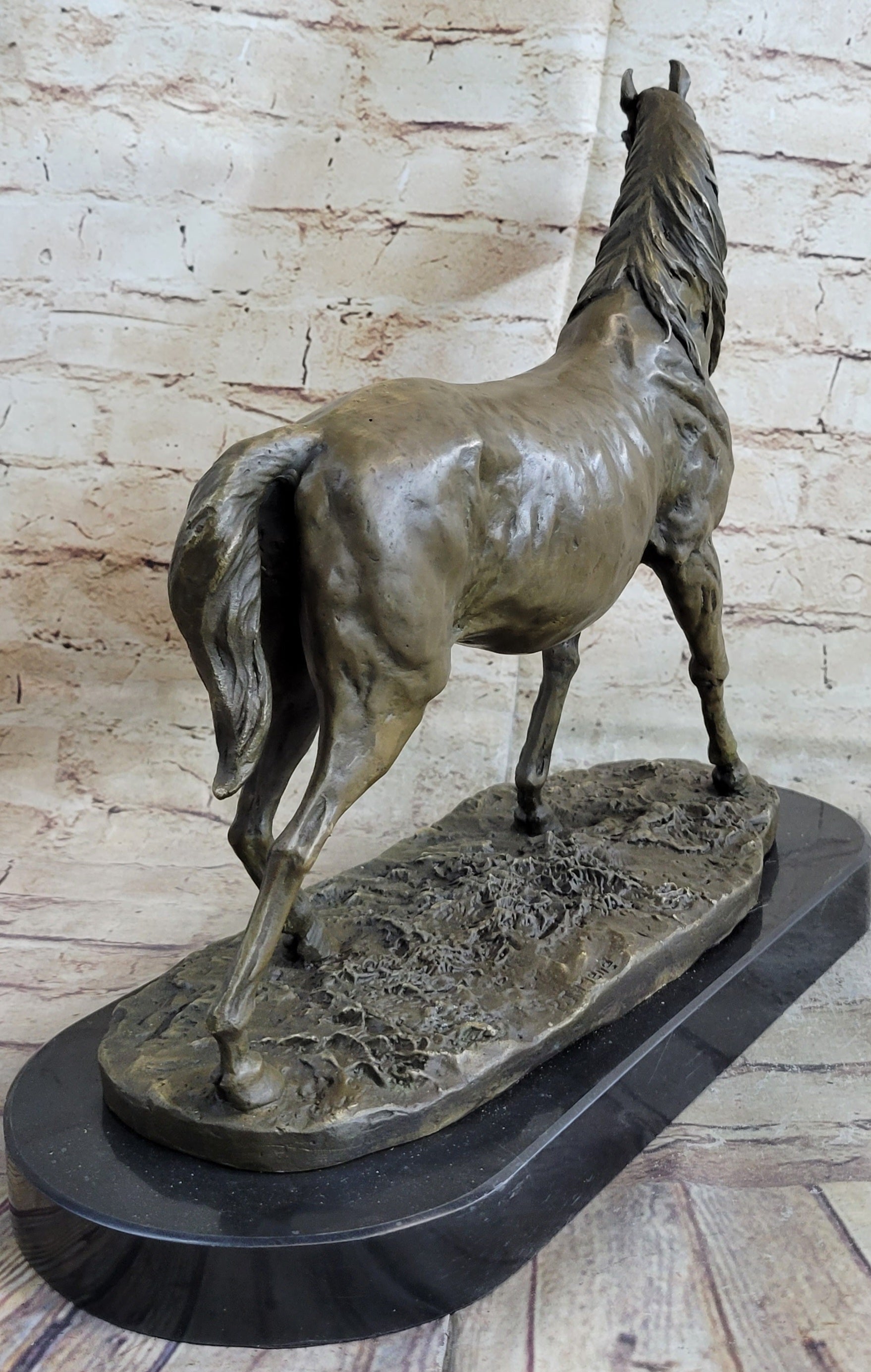 Abstract Modern Art Stallion Racing Horse Trophy Bronze by Mene