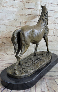 Abstract Modern Art Stallion Racing Horse Trophy Bronze by Mene