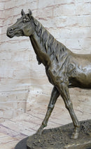 Abstract Modern Art Stallion Racing Horse Trophy Bronze by Mene