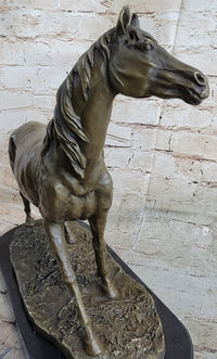 Abstract Modern Art Stallion Racing Horse Trophy Bronze by Mene