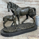 Horse & Foal Bronze Sculpture Equestrian Milo