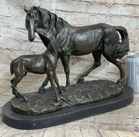 Horse & Foal Bronze Sculpture Equestrian Milo