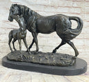 Horse & Foal Bronze Sculpture Equestrian Milo