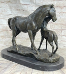 Horse & Foal Bronze Sculpture Equestrian Milo