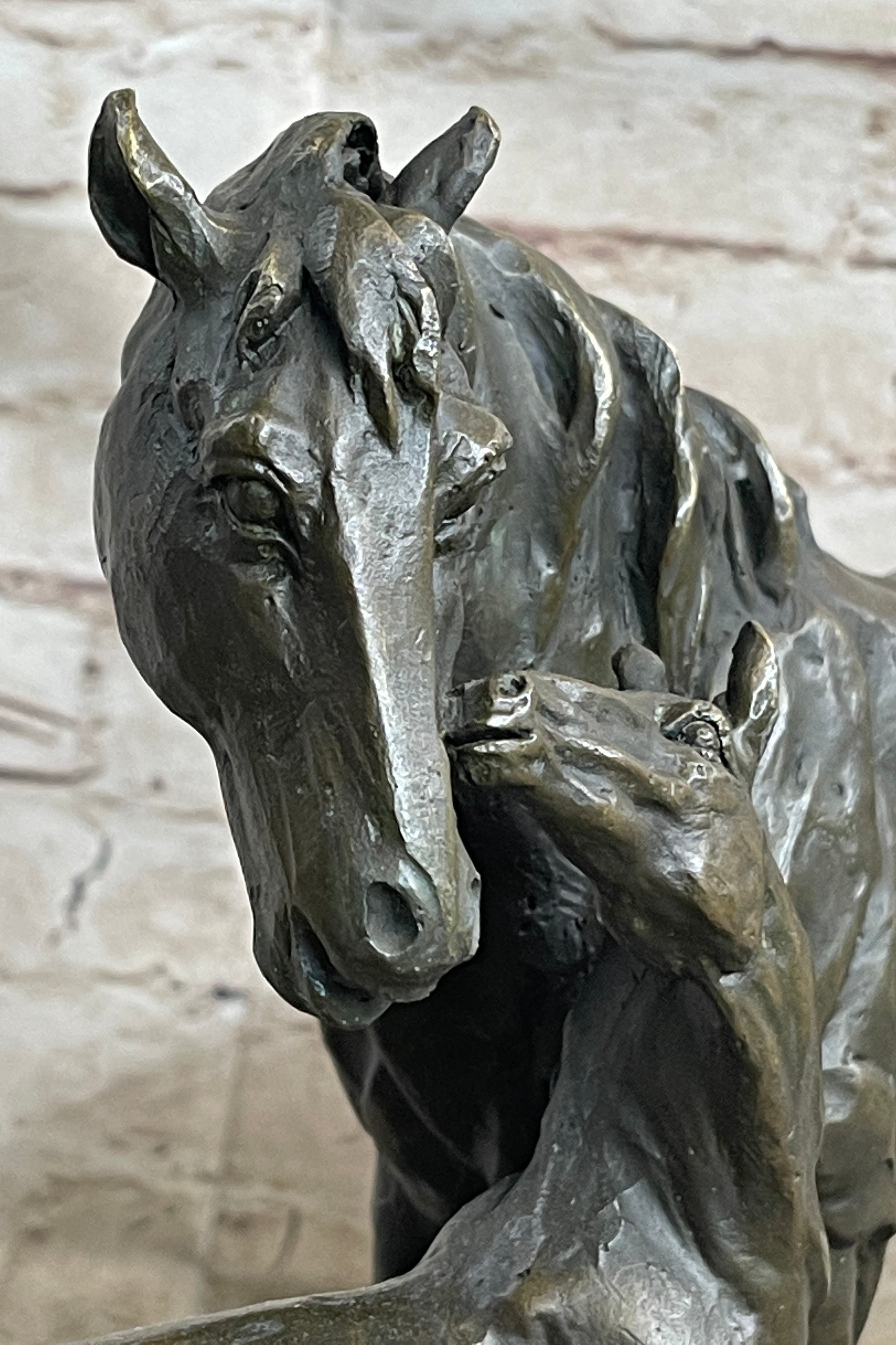 Horse & Foal Bronze Sculpture Equestrian Milo
