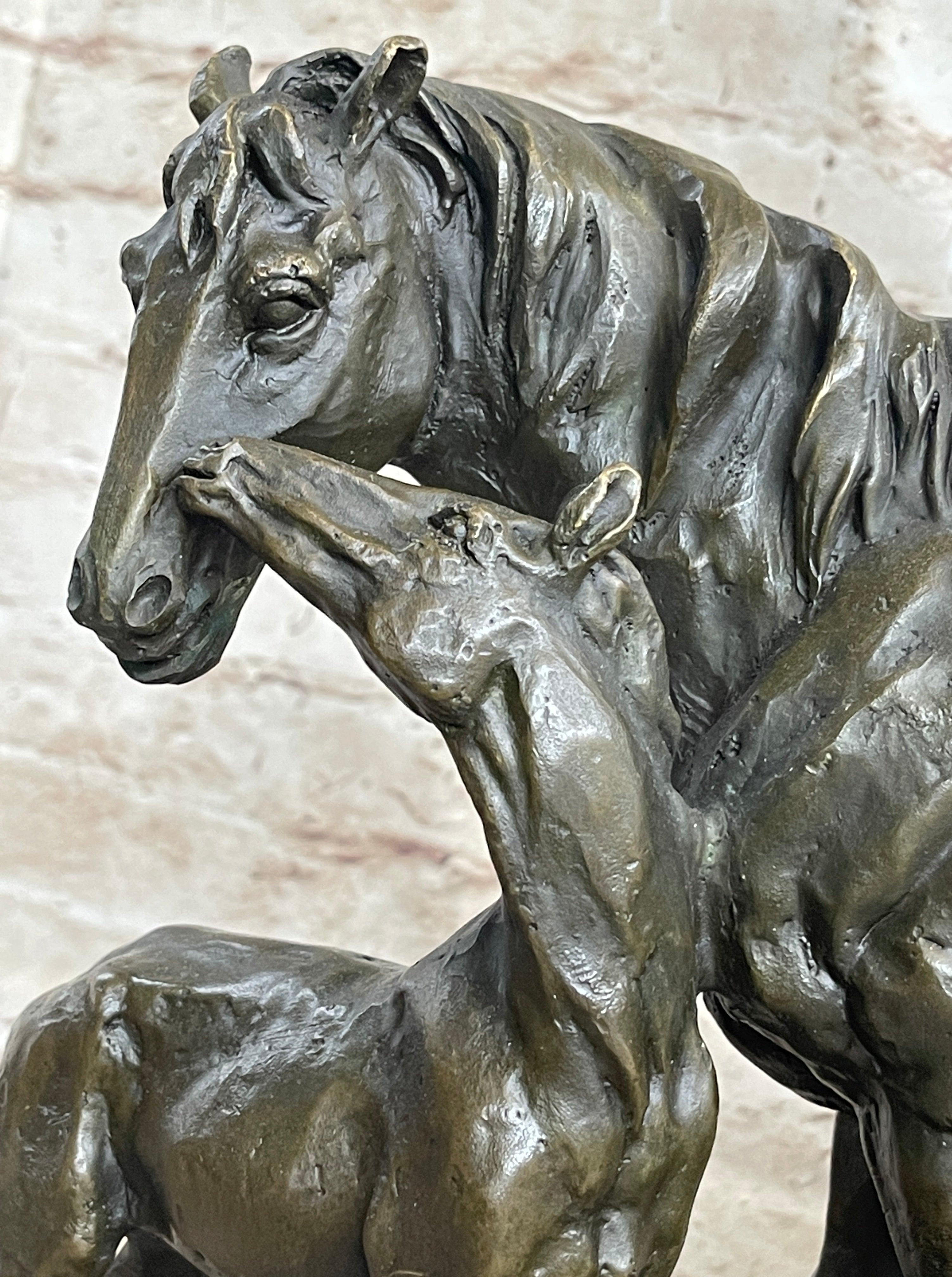 Horse & Foal Bronze Sculpture Equestrian Milo