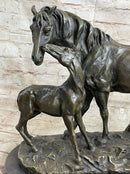 Horse & Foal Bronze Sculpture Equestrian Milo