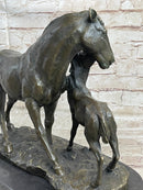 Horse & Foal Bronze Sculpture Equestrian Milo