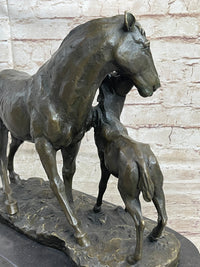 Horse & Foal Bronze Sculpture Equestrian Milo