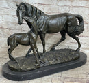 Horse & Foal Bronze Sculpture Equestrian Milo