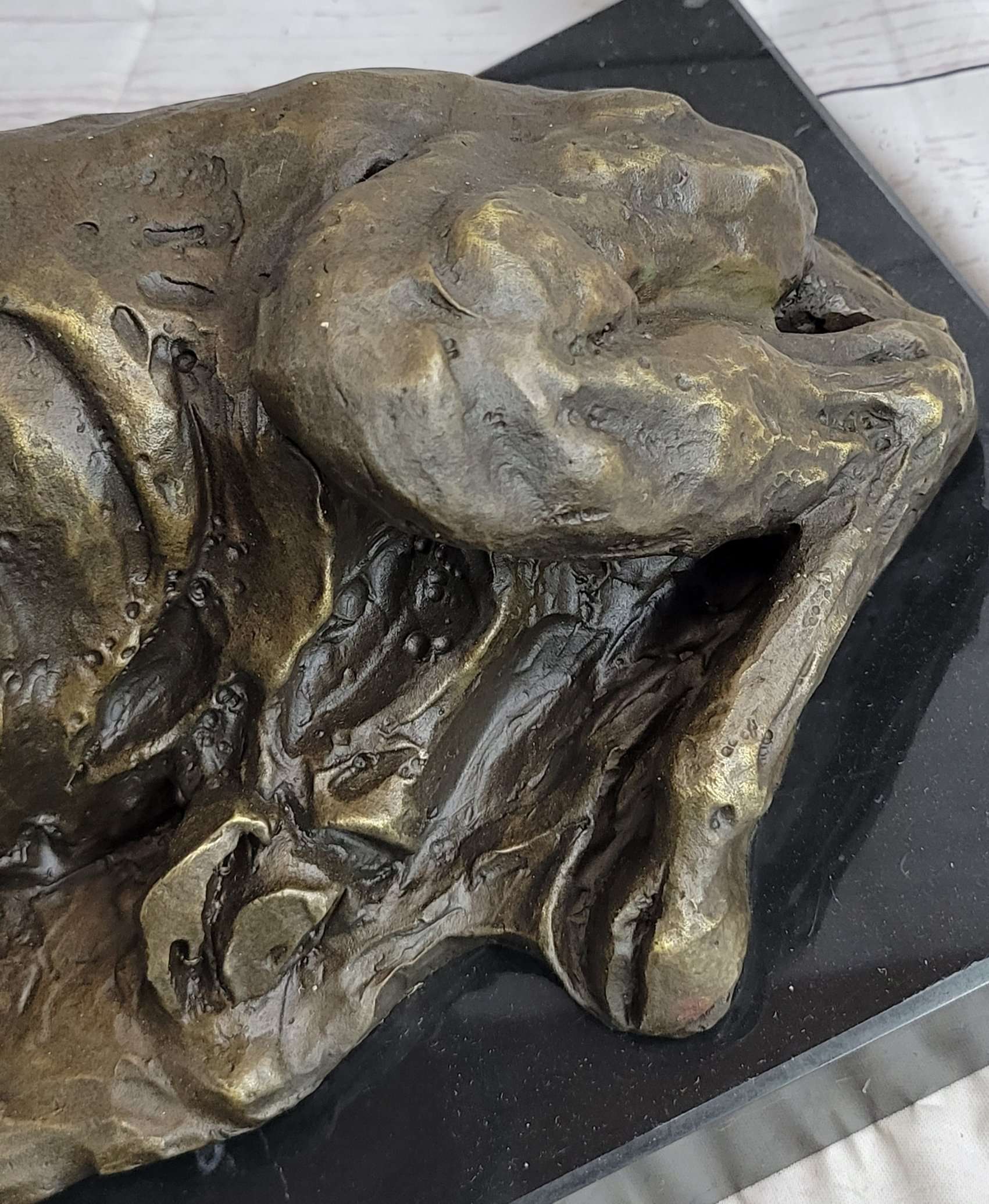Stag Elk Deer Buck Hunter Bronze Marble Sportsman Art