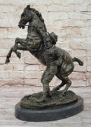 Bronze Cowboy Taming Rearing Horse – Western Art