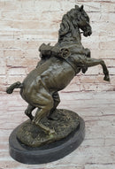 Bronze Cowboy Taming Rearing Horse – Western Art