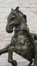 Bronze Cowboy Taming Rearing Horse – Western Art