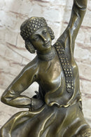 Bruno Zach Russian Tambourine Dancer Bronze Sculpture