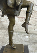 Bruno Zach Russian Tambourine Dancer Bronze Sculpture