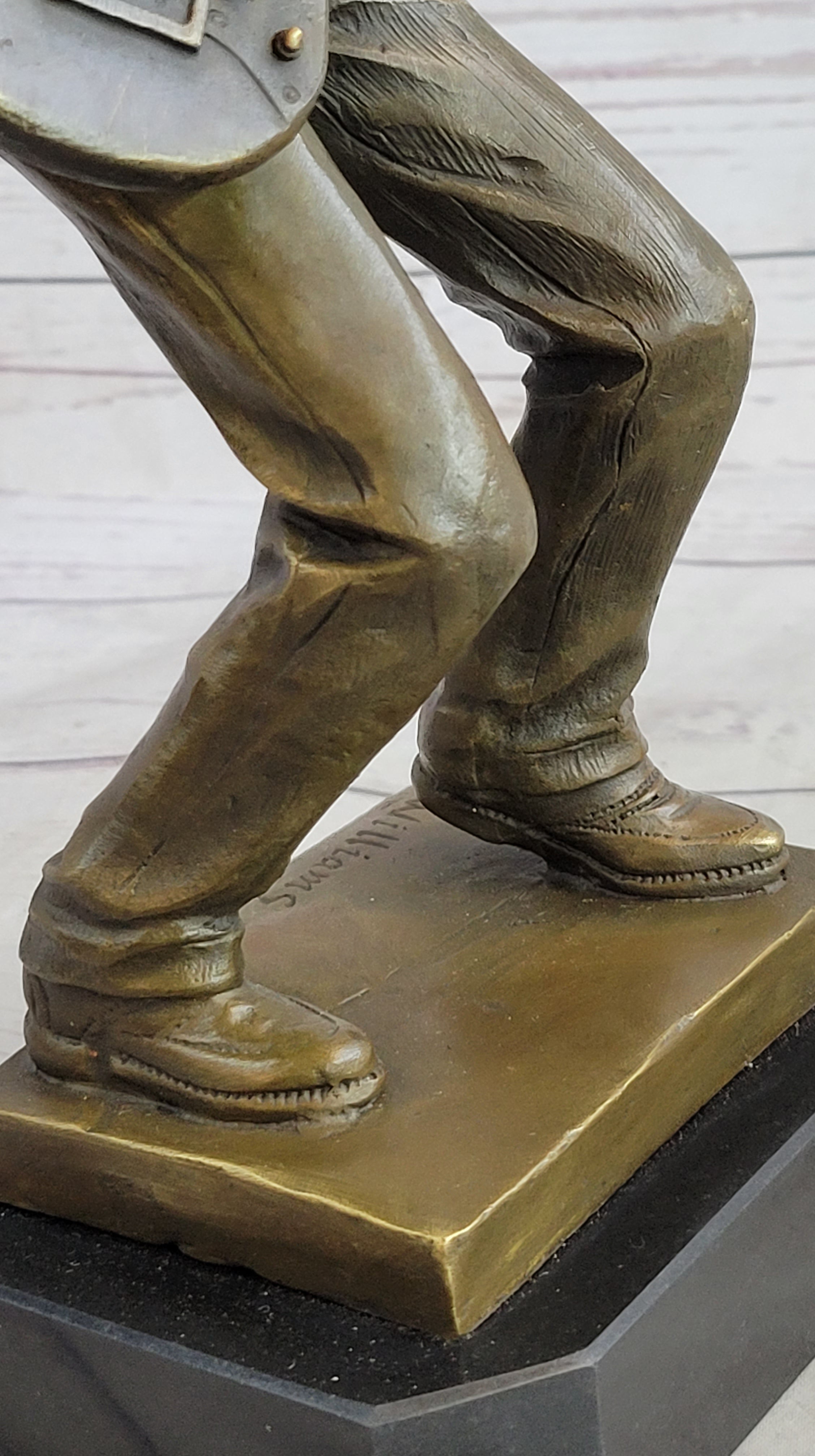 African American Bassist Bronze Sculpture Art