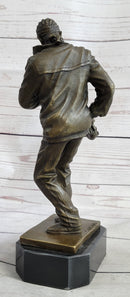 African American Black Saxophone Player Bronze Sculpture