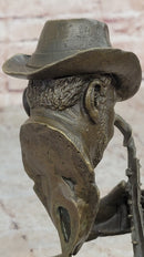 Signed Saxophone Player Salutes Jazz & Rhythm Bronze Sculpture