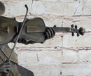 Cowboy Playing Violin Fiddle Music Bronze Sculpture