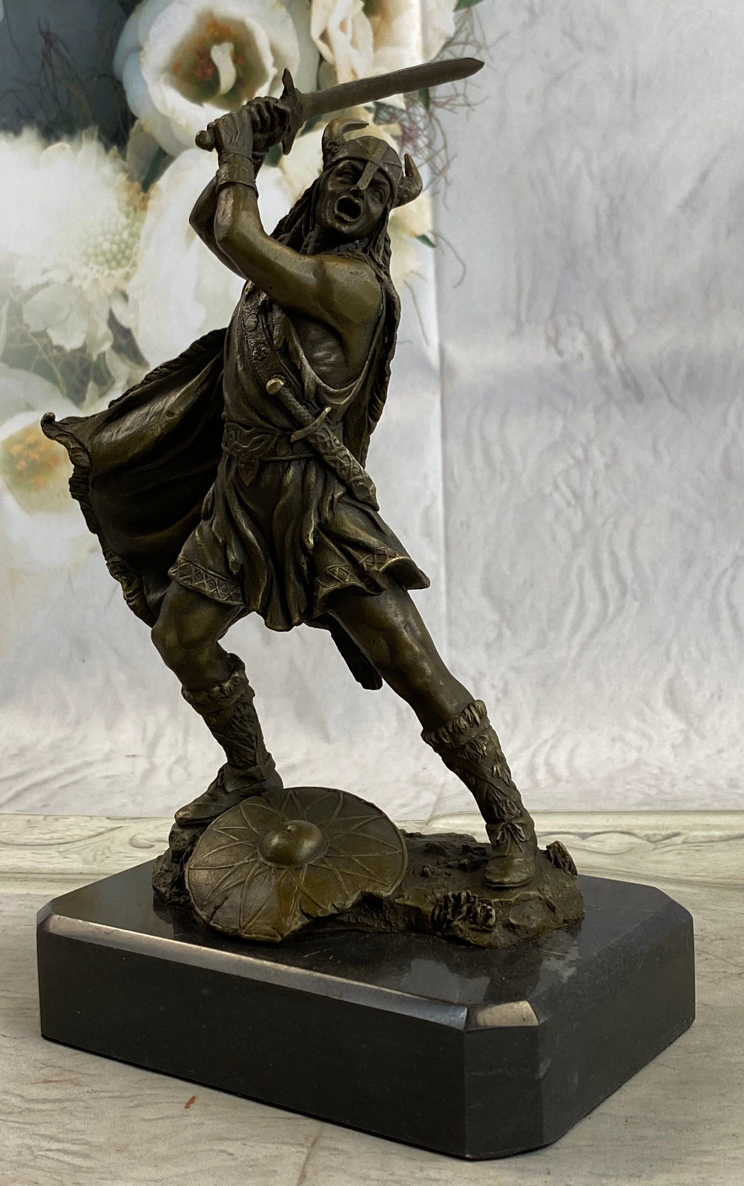 Viking Warrior by Kamiko Bronze Sculpture