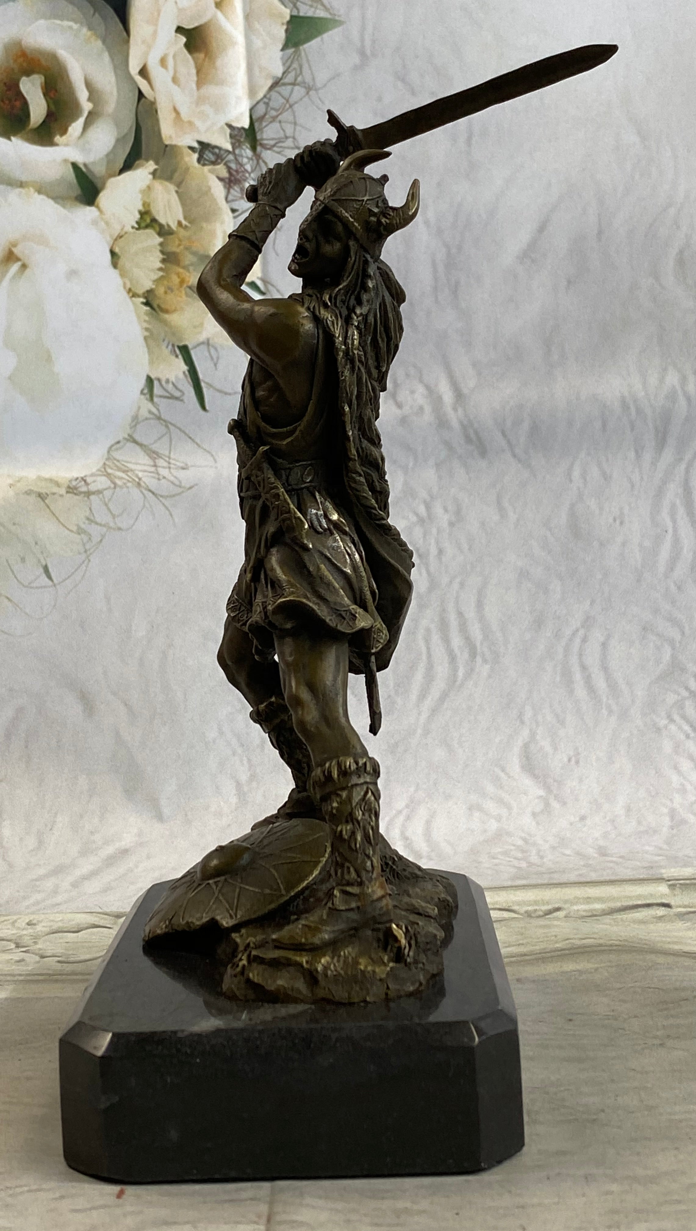 Viking Warrior by Kamiko Bronze Sculpture