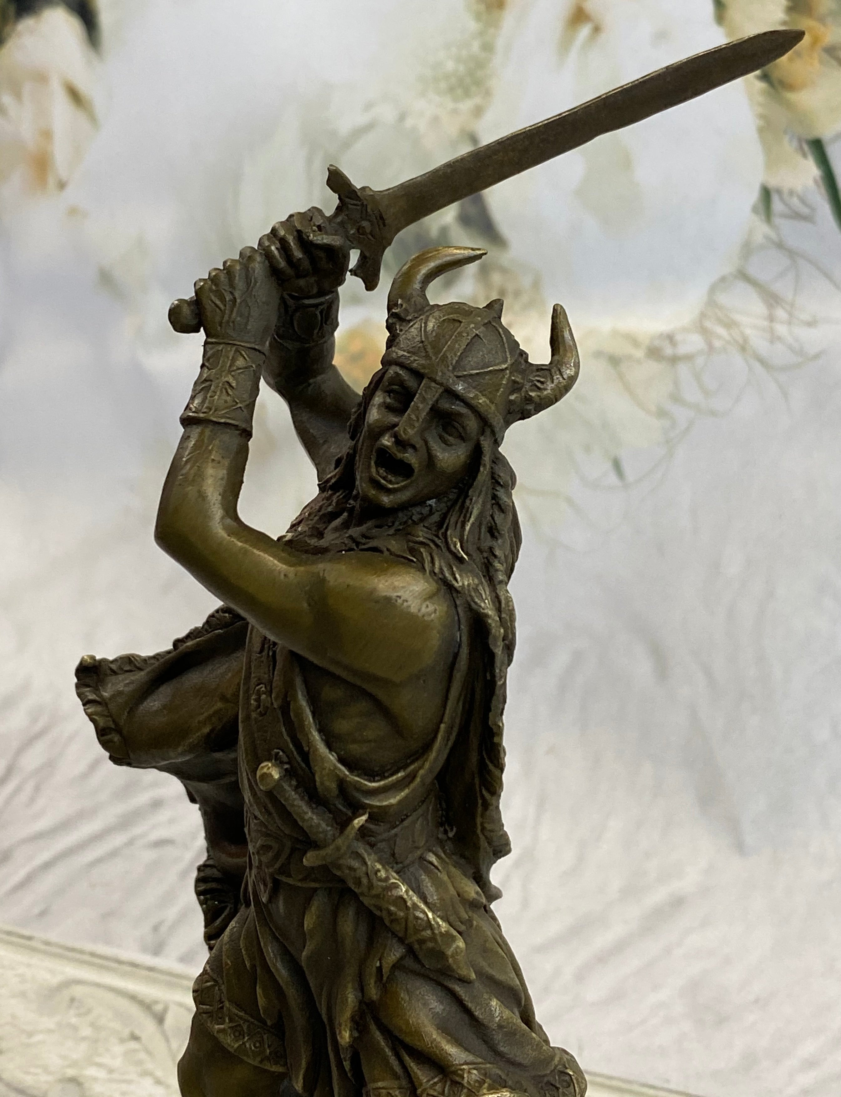 Viking Warrior by Kamiko Bronze Sculpture