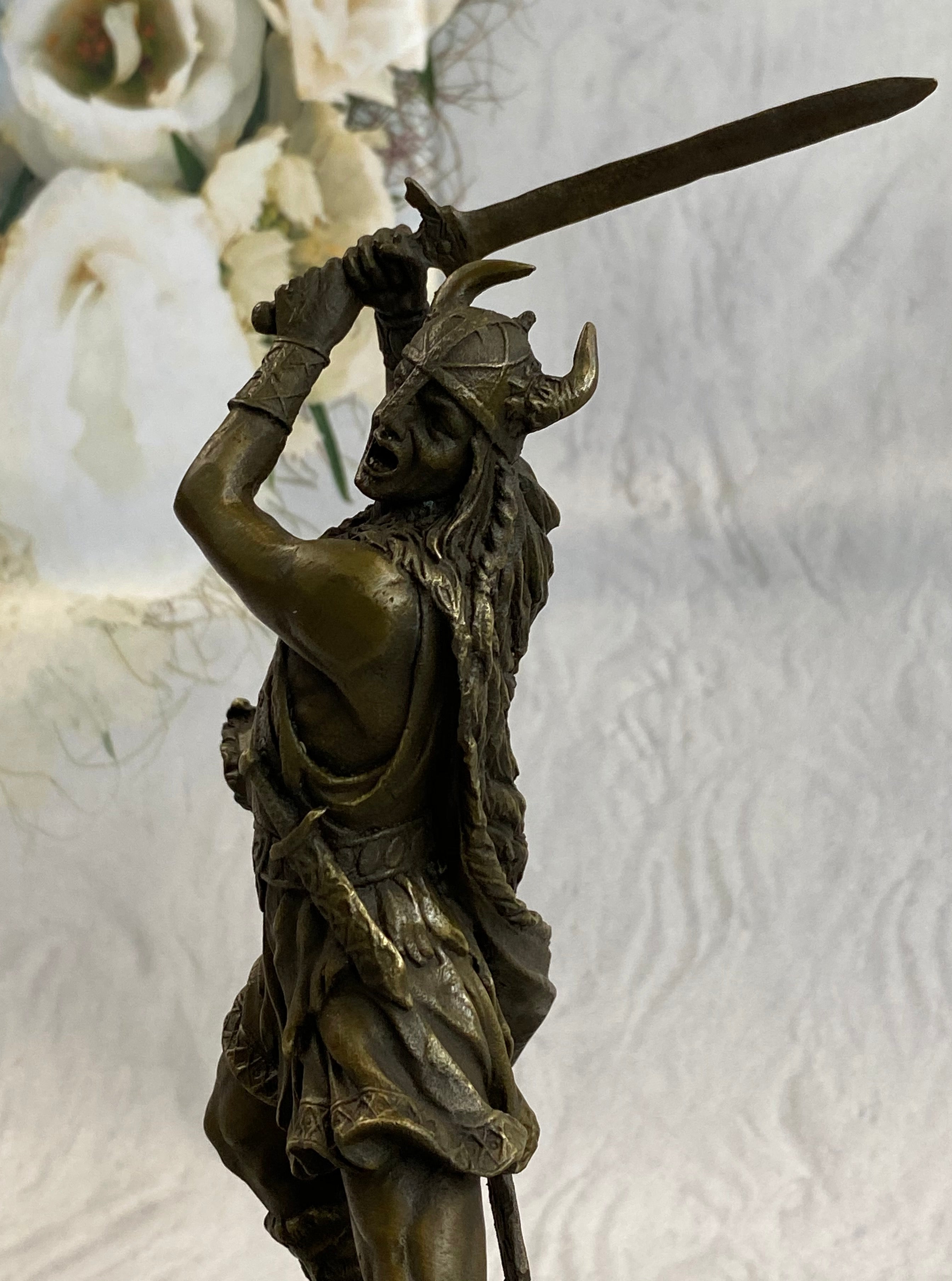 Viking Warrior by Kamiko Bronze Sculpture