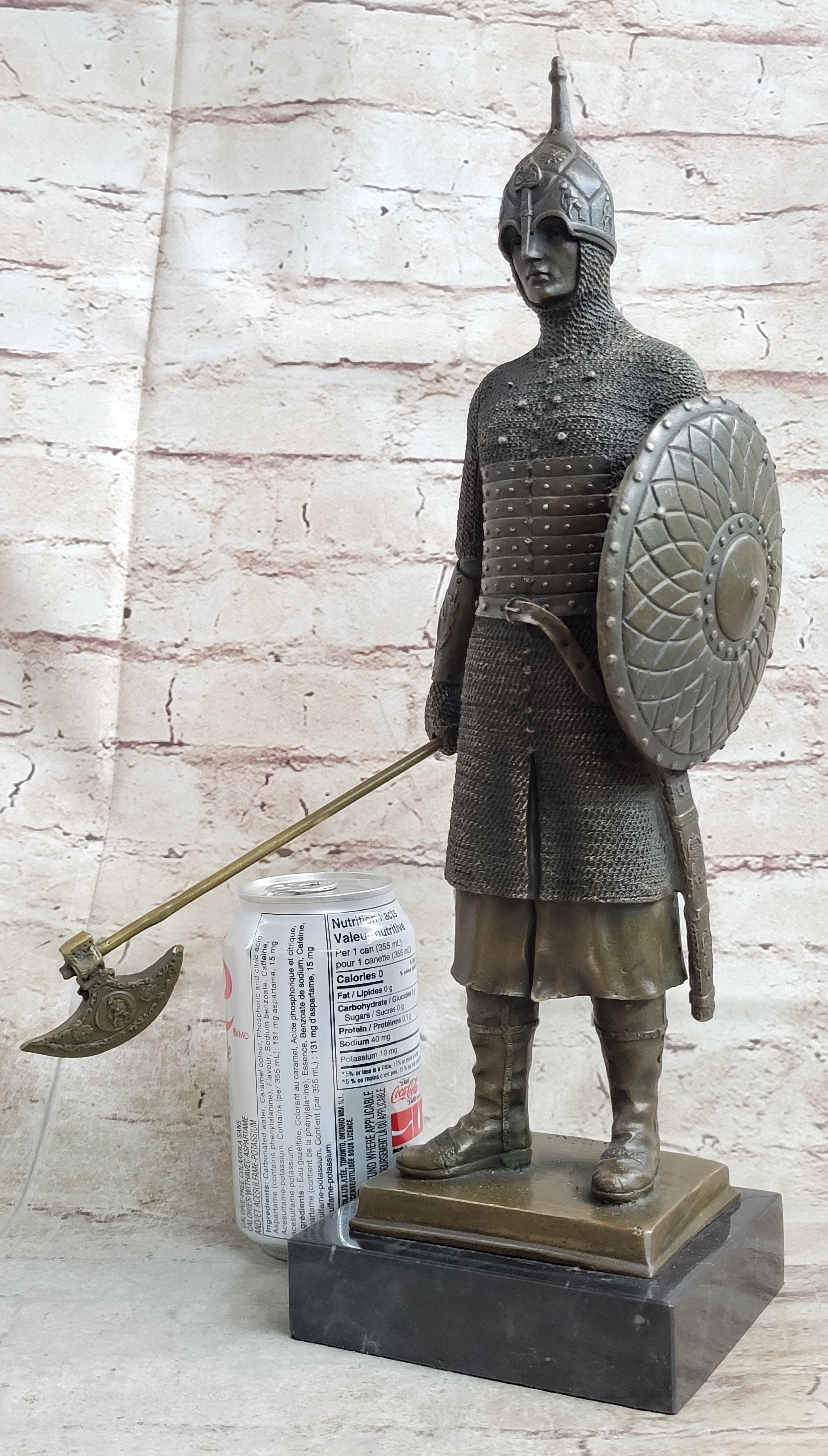 Bronze Large Medieval Knight Warrior Sculpture