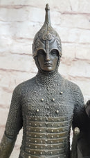 Bronze Large Medieval Knight Warrior Sculpture