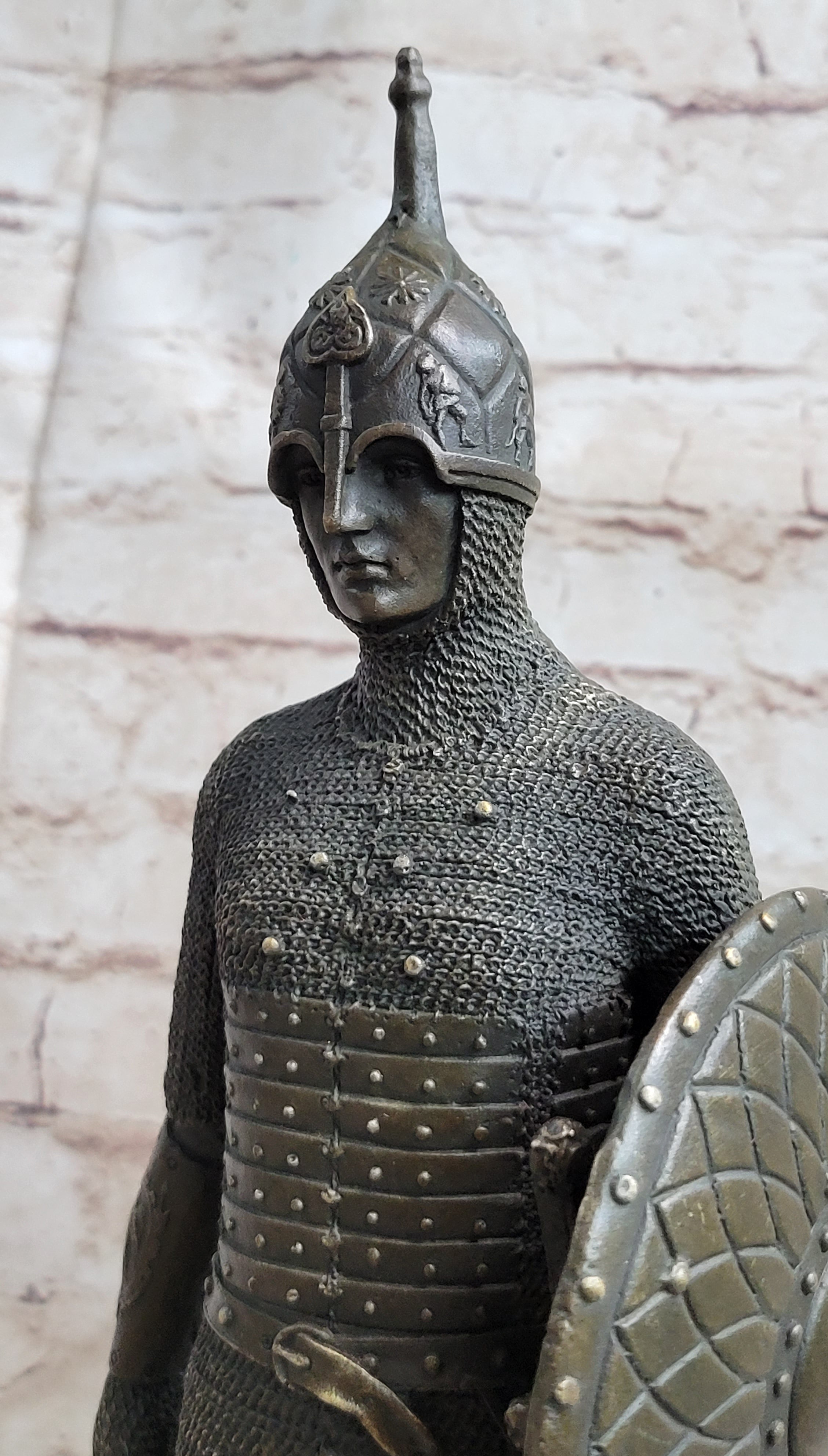 Bronze Large Medieval Knight Warrior Sculpture