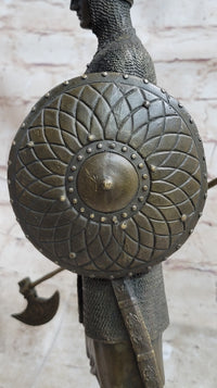 Bronze Large Medieval Knight Warrior Sculpture