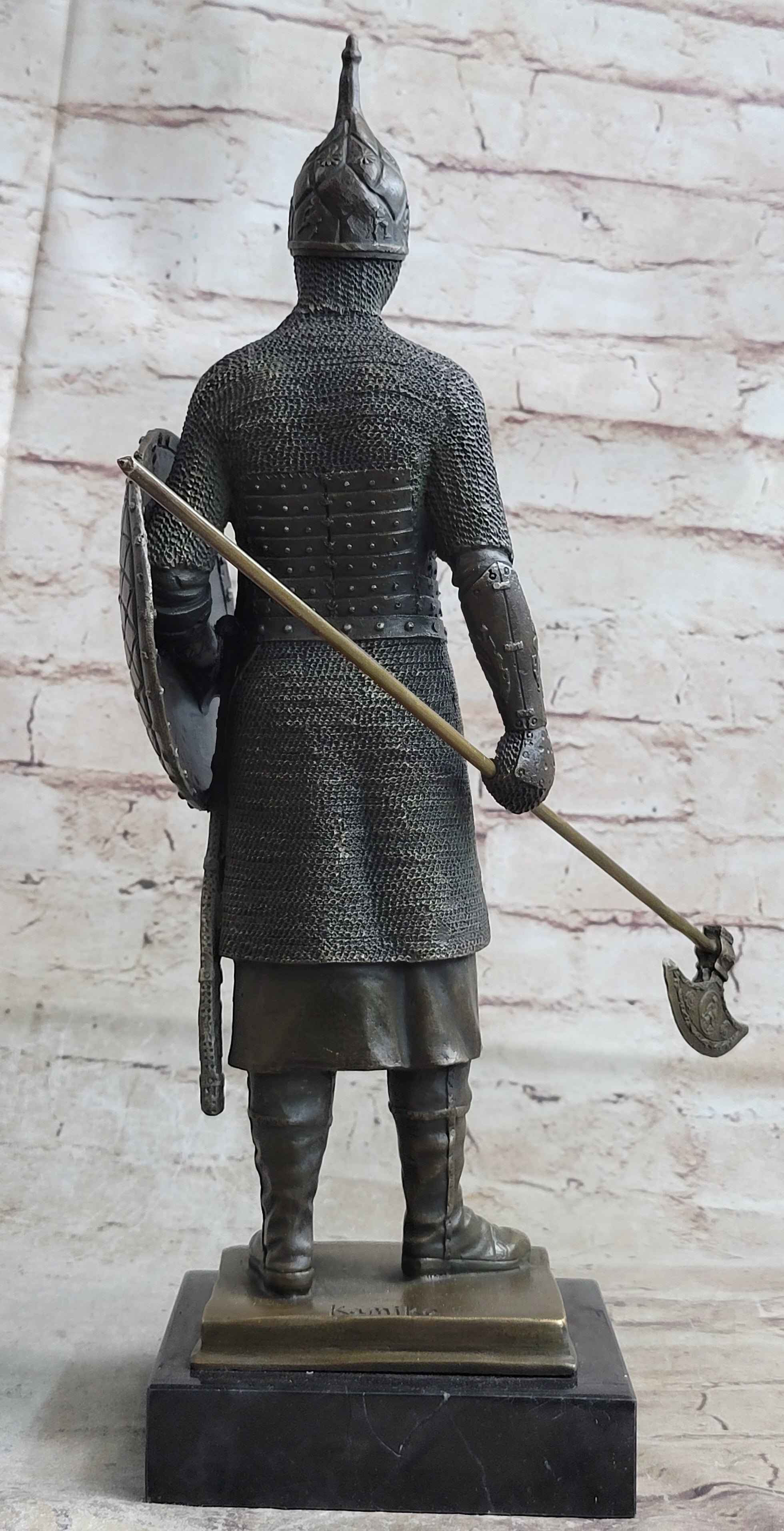 Bronze Large Medieval Knight Warrior Sculpture