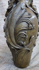 Mermaid Flower Vase Bronze Sculpture