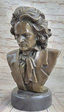 Ludwig van Beethoven Bronze Metal Bust Sculpture Art