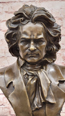 Ludwig van Beethoven Bronze Metal Bust Sculpture Art