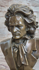 Ludwig van Beethoven Bronze Metal Bust Sculpture Art