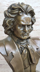 Ludwig van Beethoven Bronze Metal Bust Sculpture Art