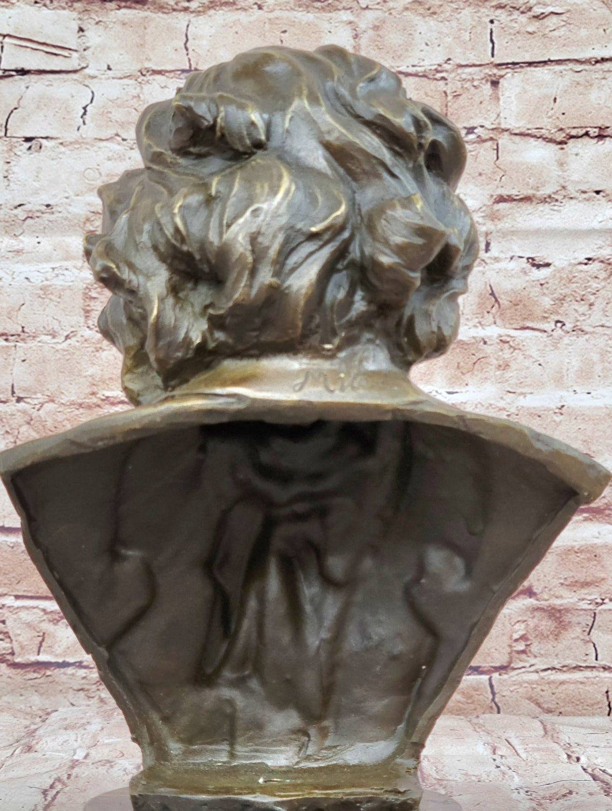 Ludwig van Beethoven Bronze Metal Bust Sculpture Art