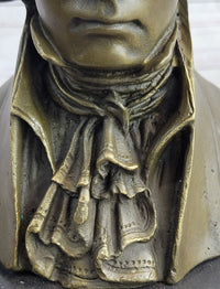 Ludwig van Beethoven Bronze Bust on Marble Base