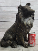 Hot Cast Bronze Shetland Sheep Dog Collie Figure Signed Art
