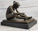 Nude Female Figure Classical Beauty Hot Cast Bronze Sculpture Signed