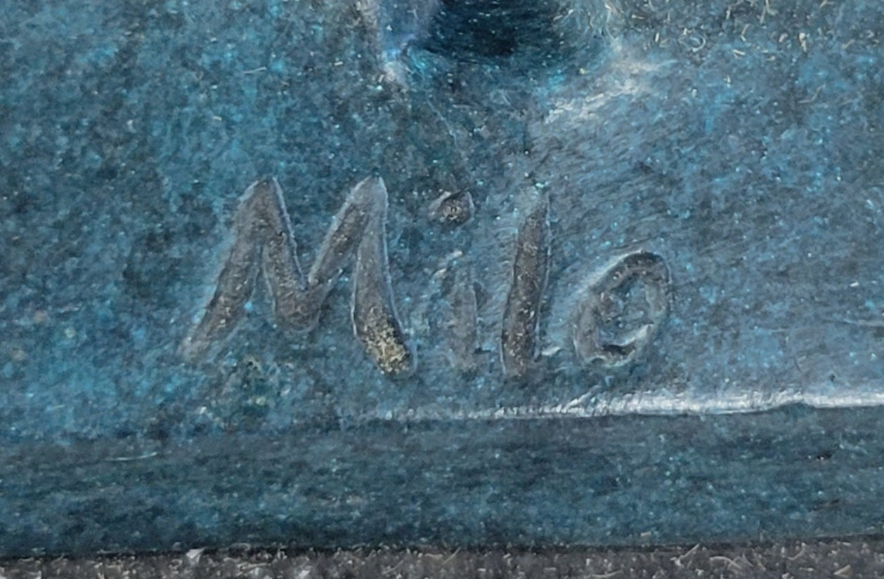 Special Patina Abstract Modern Art by Milo Bronze Sculpture