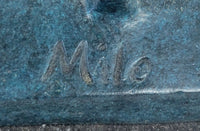 Special Patina Abstract Modern Art by Milo Bronze Sculpture