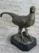 Pheasant Grouse Game Bird Hunter Bronze Marble Sculpture