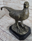 Pheasant Grouse Game Bird Hunter Bronze Marble Sculpture