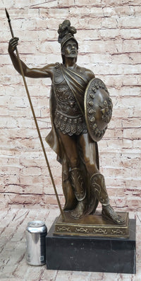 Hercules Achilles Leonidas Hoplite Warrior Bronze 30" x 15"