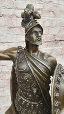 Hercules Achilles Leonidas Hoplite Warrior Bronze 30" x 15"