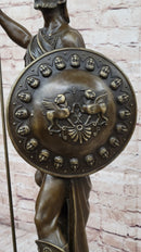Hercules Achilles Leonidas Hoplite Warrior Bronze 30" x 15"